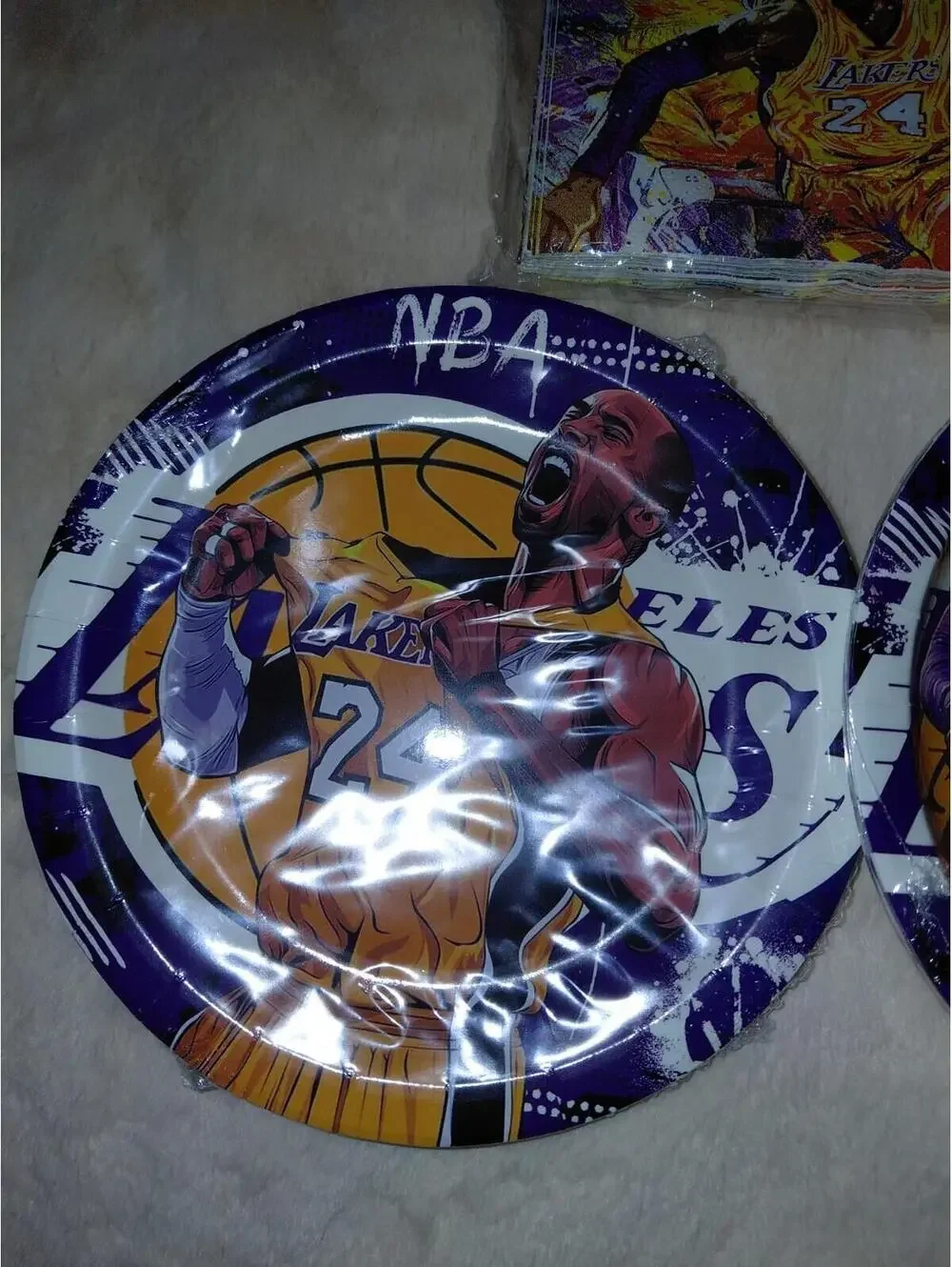 Lakers plates and napkins
